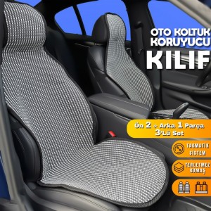 NYF Kozy Koltuk Minder 3 lü Set (2 Ön + 1 Arka Oturma)